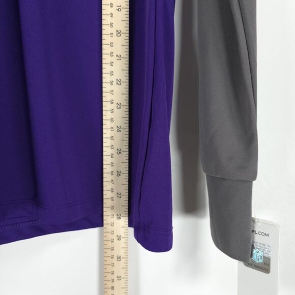 NFL TEAM APPAREL WOMENS VIKINGS TX3 COOL W443 Intensity 1/4‎ Zip Pullover LG - Picture 6 of 11